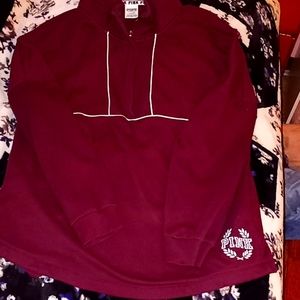 VS Pink Quarter Zip Sweatshirt